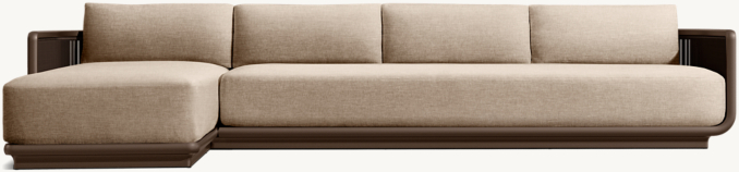 Brera Aluminum Left-Arm Chaise Sectional