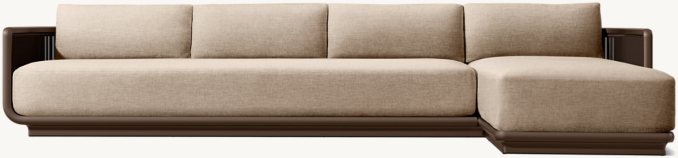 Brera Aluminum Right-Arm Chaise Sectional