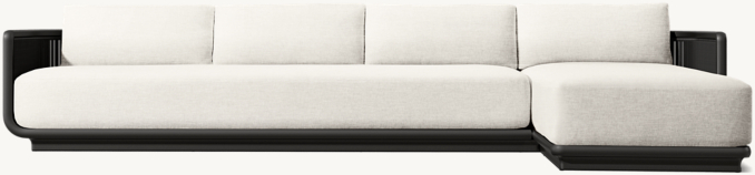 Brera Aluminum Right-Arm Chaise Sectional