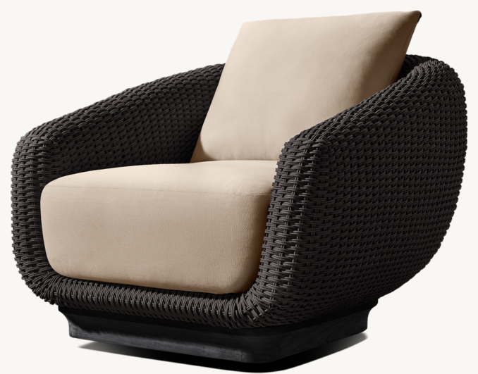 Milano Teak Swivel Lounge Chair