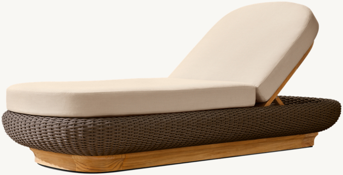 Milano Teak Adjustable Chaise