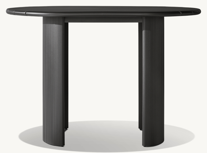 Striata Aluminium - Table de bar et de comptoir