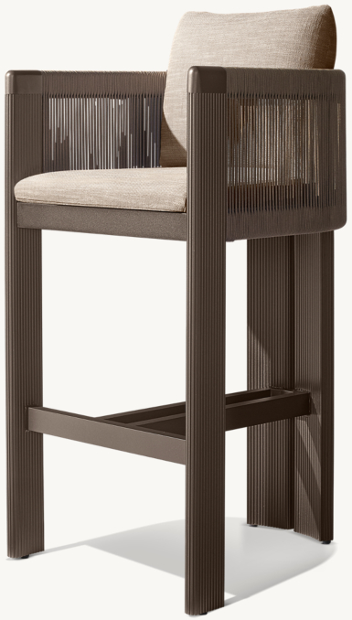 Striata Aluminum Bar & Counter Stool