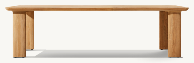 Dune Teak Rectangular Dining Table