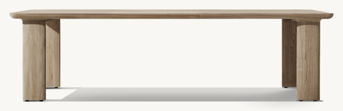 Dune Teak Rectangular Dining Table