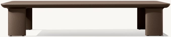 Dune Aluminum Rectangular Coffee Table