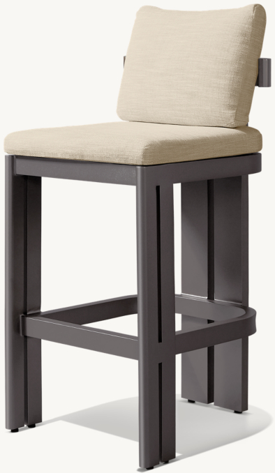 Matira Aluminum Armless Bar & Counter Stool