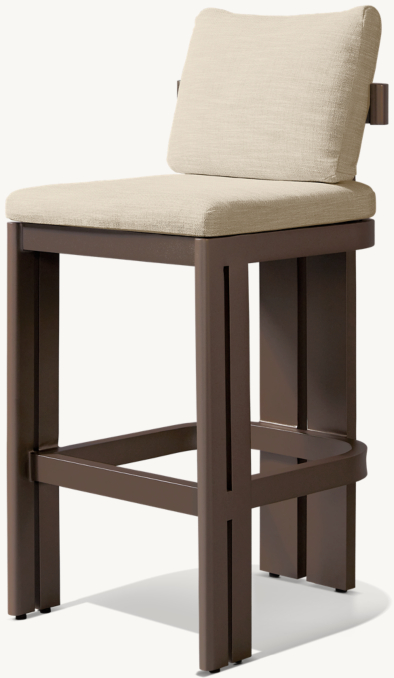 Matira Aluminum Armless Bar & Counter Stool