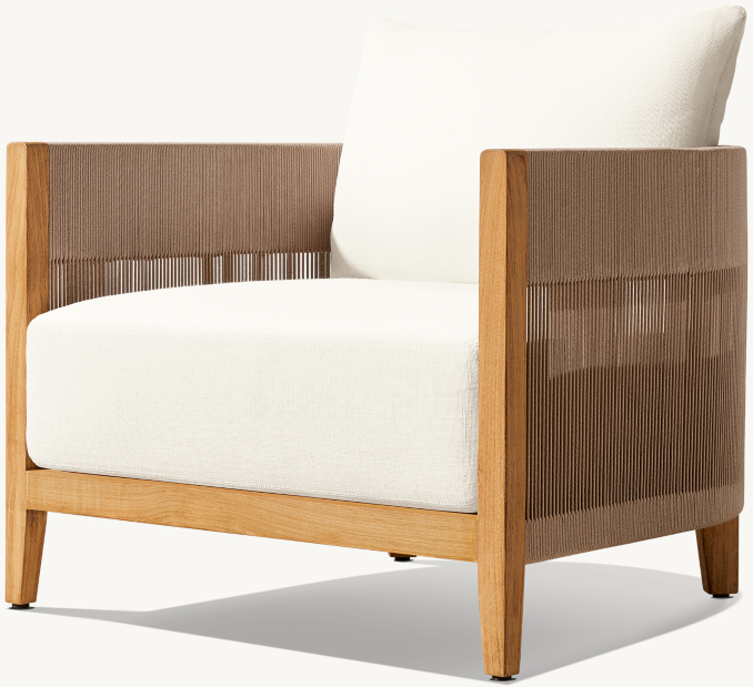 Balmain Rope Teak Lounge Chair