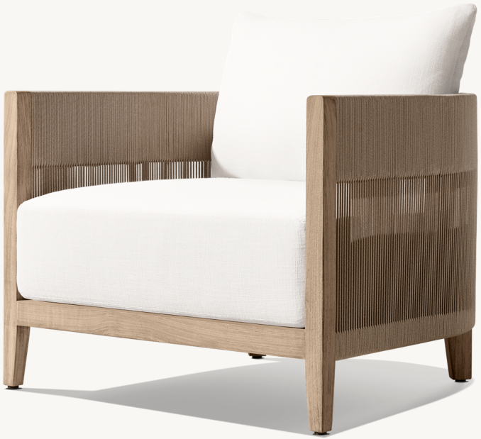 Balmain Rope Teak Lounge Chair