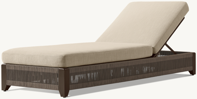 Balmain Rope Aluminum Adjustable Chaise