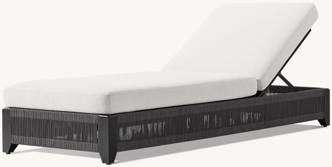 Balmain Rope Aluminum Adjustable Chaise