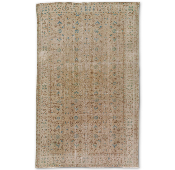 Overhead view of Vintage Rug - 5'4" X 8'9" 