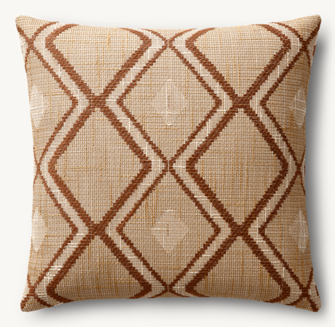 Serha Diamond Outdoor Pillow Cover - Square