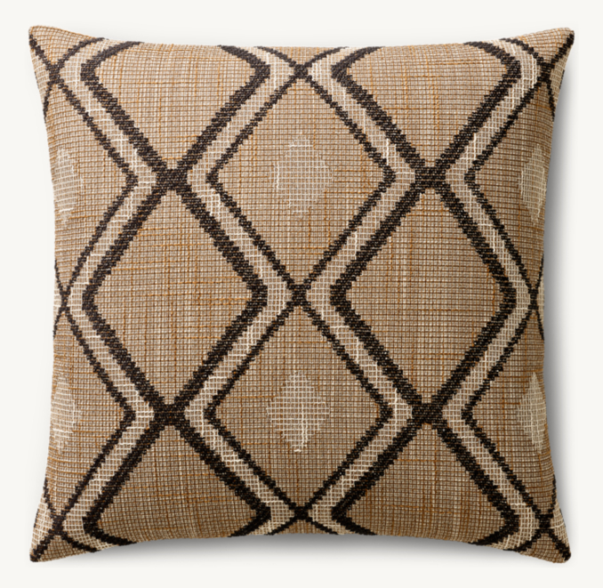 Serha Diamond Outdoor Pillow Cover - Square