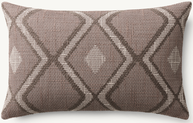 Serha Diamond Outdoor Pillow Cover - Lumbar