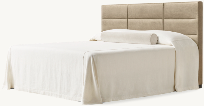 122cm H headboard shown in Italian Berkshire Smoke.