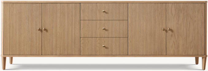 Delphine Reeded 4-door Sideboard With Drawers