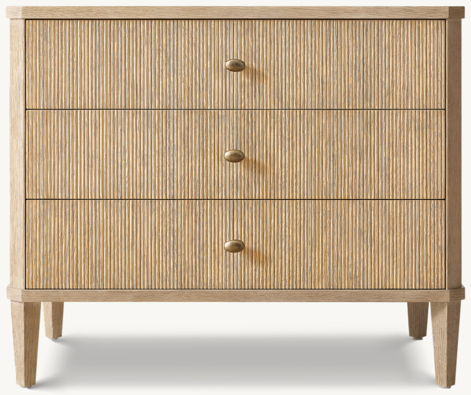 Delphine Reeded Closed Nightstand