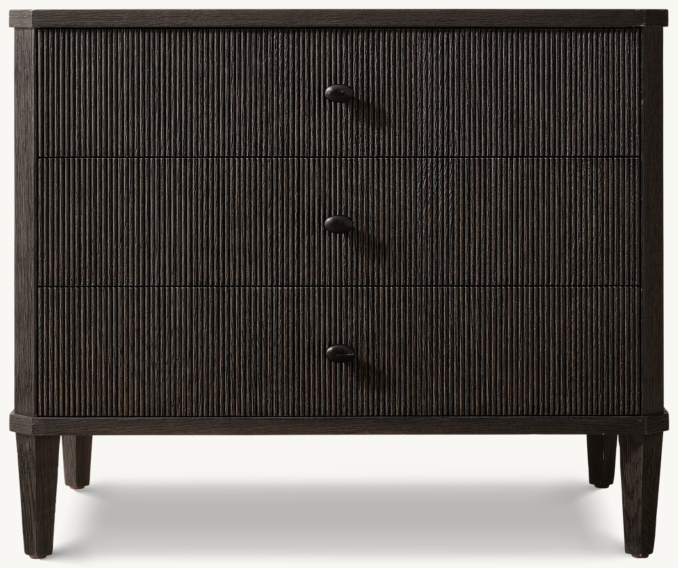 81cm nightstand shown in Black Oak.