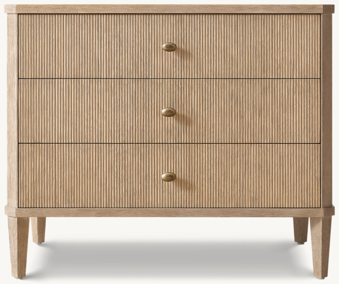 Delphine Reeded - Table de nuit fermée 