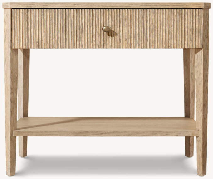 Delphine Reeded Open Nightstand