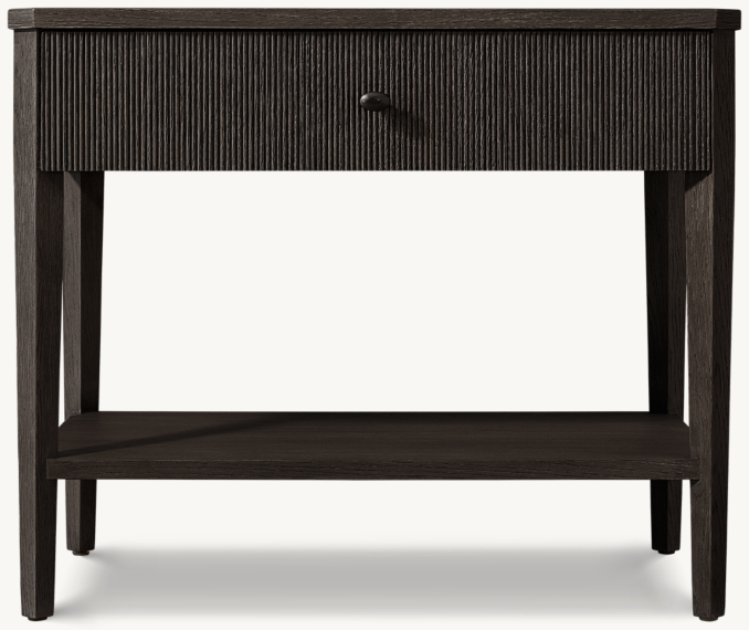 81cm nightstand shown in Black Oak.