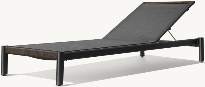 Mesa Aluminum & Mesh Stacking Adjustable Chaise