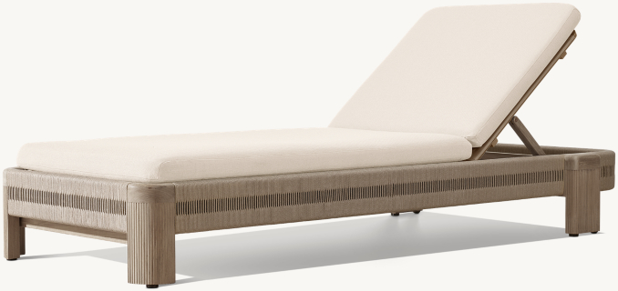 Striata Stacking Adjustable Chaise Cushions