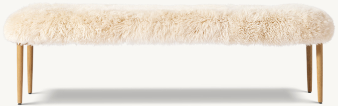 Arno Sheepskin Bench