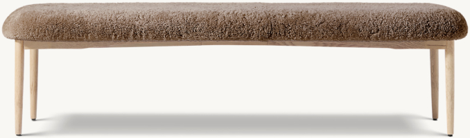 Arno Shearling Bench