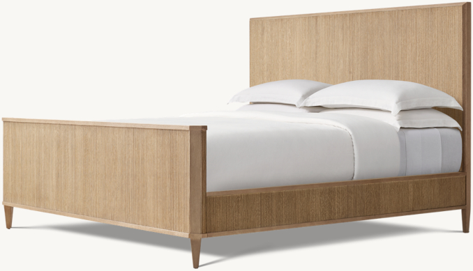 Delphine Reeded Panel Bed with Footbard