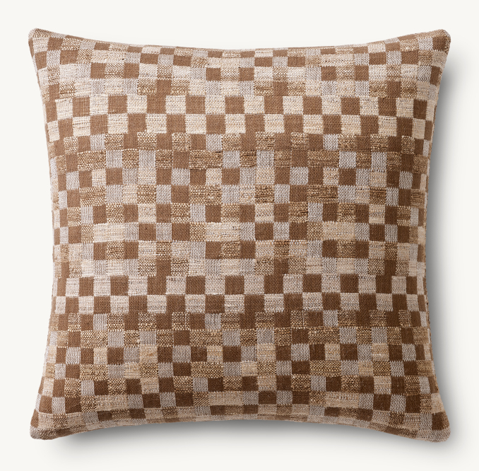 Kari Checked Pillow Cover - Square
