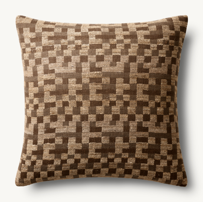 Kari Checked Pillow Cover - Square