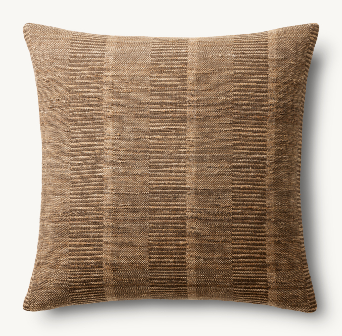Kari Wide Stripe Pillow Cover - Square