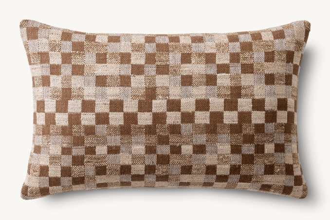 Kari Checked Pillow Cover - Lumbar