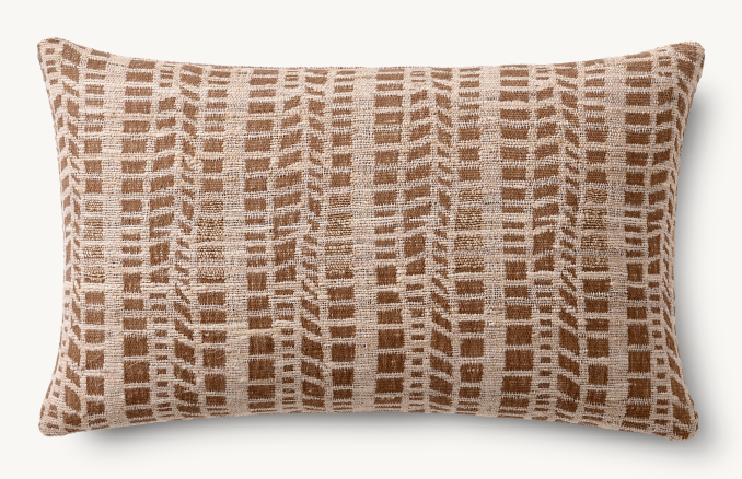 Kari - Housse de coussin à rayures échelonnées - Rectangulaire