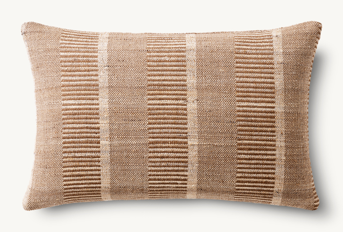 Kari - Housse de coussin à rayures larges - Rectangulaire 