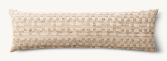 Kari Checked Pillow Cover - King Bed Lumbar