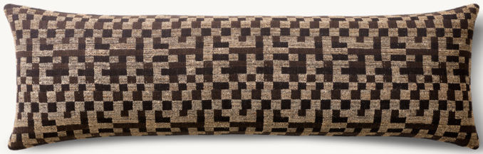 Kari Checked Pillow Cover - King Bed Lumbar