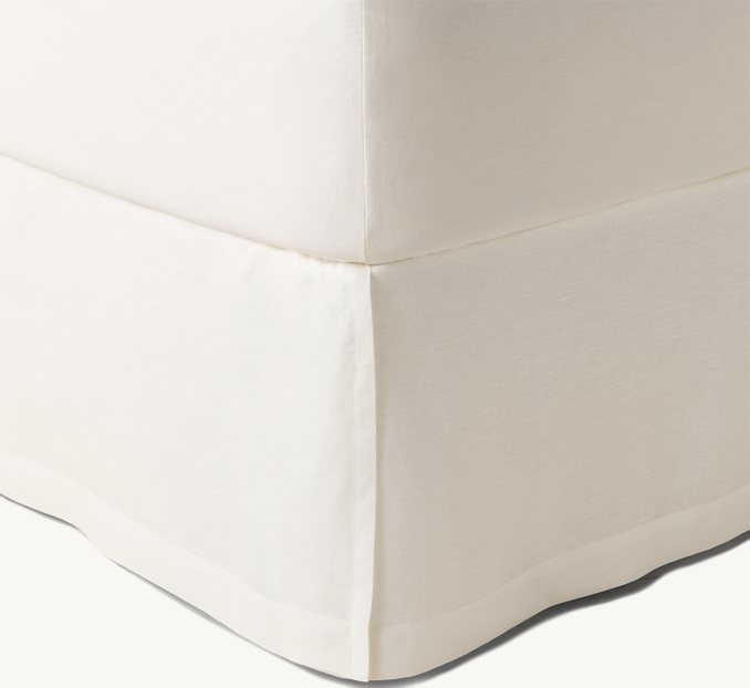 Italian Heritage Washed Linen Bed Skirt