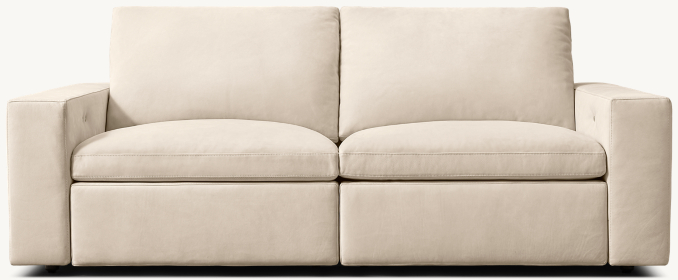 Stratus Recliner Modular Leather 2-Piece Sofa