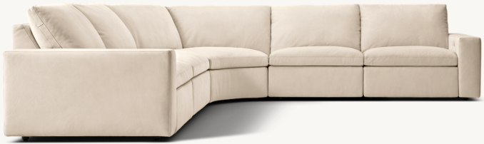 Stratus Recliner Modular Leather 5-Piece Corner Sectional