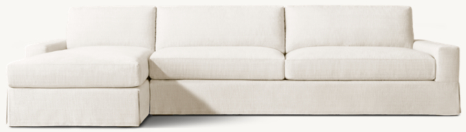 Maxwell Skirted Left-Arm Chaise Sectional