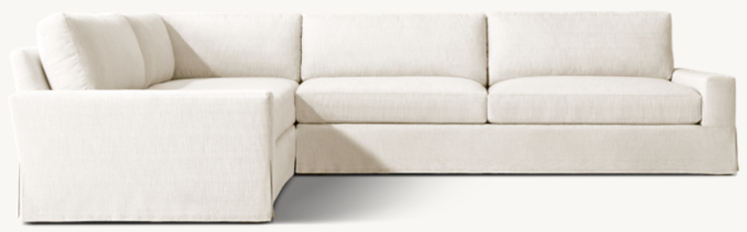 Maxwell Skirted Left-Arm L-Sectional