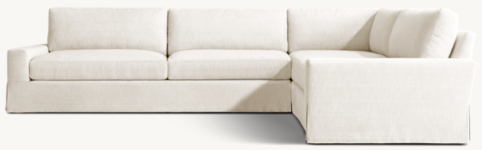 Maxwell Skirted Right-Arm L-Sectional