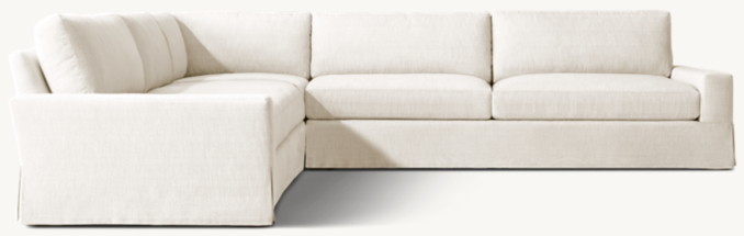 Maxwell Skirted Left-Arm L-Sectional With Modular Corner