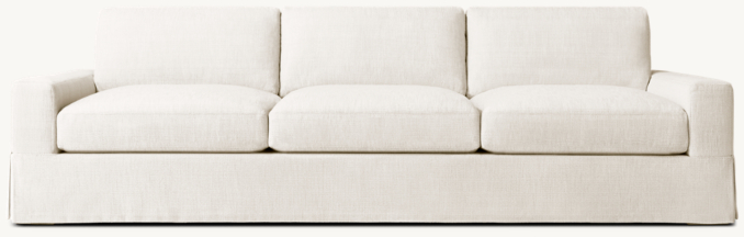 Maxwell Skirted 3-Cushion Sofa