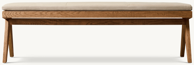 Jakob Cane Bench Leather Cushion