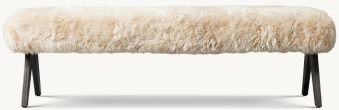 Jakob Sheepskin Bench